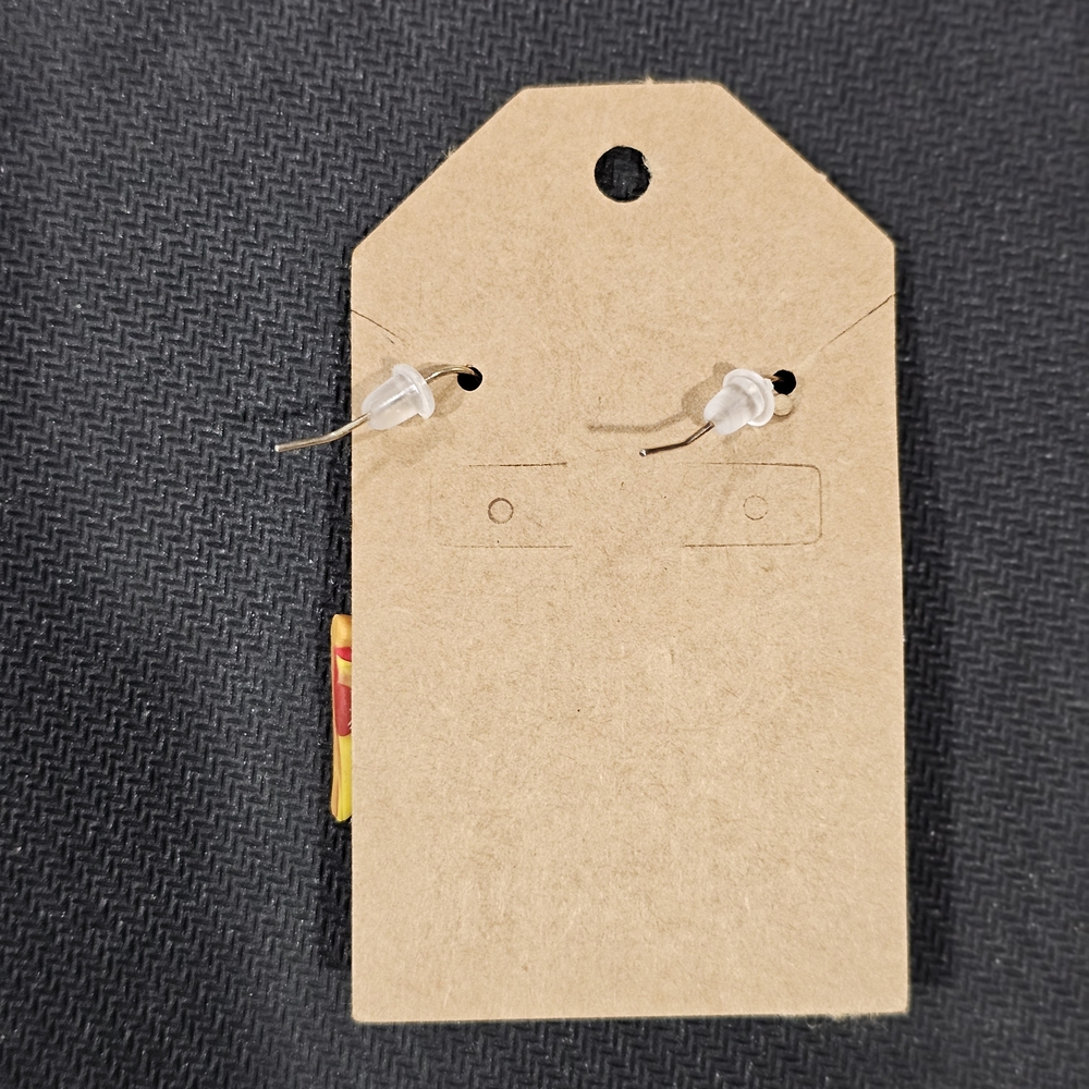 Pizza Slice Earrings - Picture 3 of 3